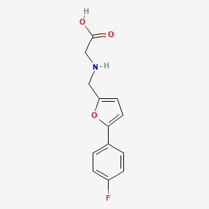 N-{[5-(4-fluorophenyl)furan-2-yl]methyl}glycine