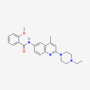 N-[2-(4-ethylpiperazin-1-yl)-4-methylquinolin-6-yl]-2-methoxybenzamide