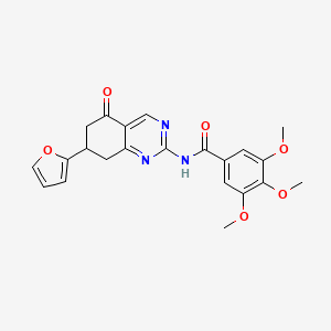 N-[7-(furan-2-yl)-5-oxo-5,6,7,8-tetrahydroquinazolin-2-yl]-3,4,5-trimethoxybenzamide