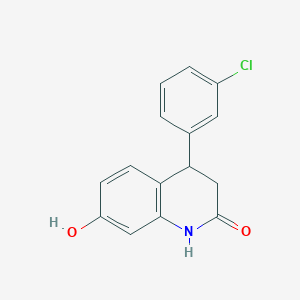 4-(3-chlorophenyl)-7-hydroxy-3,4-dihydro-1H-quinolin-2-one