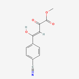 methyl (2Z)-4-(4-cyanophenyl)-2-hydroxy-4-oxobut-2-enoate