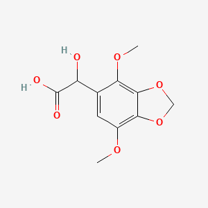 molecular formula C11H12O7 B11465718 (4,7-Dimethoxy-1,3-benzodioxol-5-yl)(hydroxy)acetic acid 