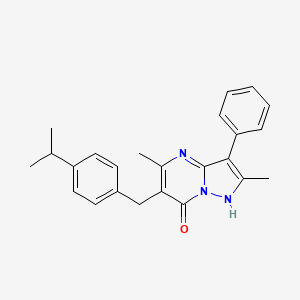 6-(4-isopropylbenzyl)-2,5-dimethyl-3-phenylpyrazolo[1,5-a]pyrimidin-7(4H)-one