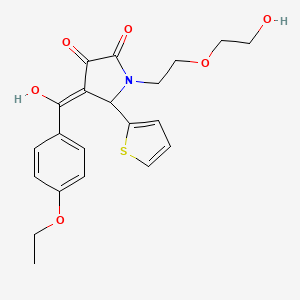 4-[(4-ethoxyphenyl)carbonyl]-3-hydroxy-1-[2-(2-hydroxyethoxy)ethyl]-5-(thiophen-2-yl)-1,5-dihydro-2H-pyrrol-2-one