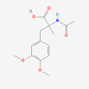 B1146590 2-Acetamido-3-(3,4-dimethoxyphenyl)-2-methylpropanoic acid CAS No. 5934-66-7