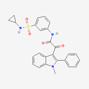 N-[3-(cyclopropylsulfamoyl)phenyl]-2-(1-methyl-2-phenyl-1H-indol-3-yl)-2-oxoacetamide