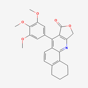 7-(3,4,5-trimethoxyphenyl)-1,3,4,10-tetrahydrobenzo[h]furo[3,4-b]quinolin-8(2H)-one