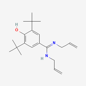 3,5-Di-tert-butyl-4-hydroxy-N,N'-bis(prop-2-en-1-yl)benzene-1-carboximidamide