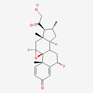 B1146596 (6alpha,8xi,9beta,11beta,16alpha)-6-Fluoro-21-hydroxy-16-methyl-9,11-epoxypregna-1,4-diene-3,20-dione CAS No. 61618-89-1