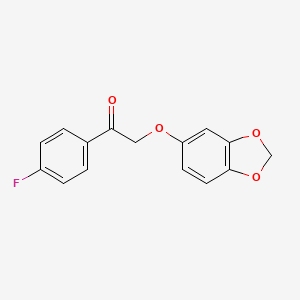 2-(1,3-Benzodioxol-5-yloxy)-1-(4-fluorophenyl)ethanone