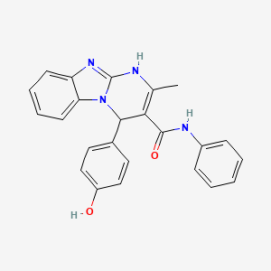 4-(4-hydroxyphenyl)-2-methyl-N-phenyl-1,4-dihydropyrimido[1,2-a]benzimidazole-3-carboxamide