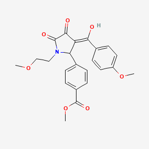 methyl 4-{4-hydroxy-1-(2-methoxyethyl)-3-[(4-methoxyphenyl)carbonyl]-5-oxo-2,5-dihydro-1H-pyrrol-2-yl}benzoate