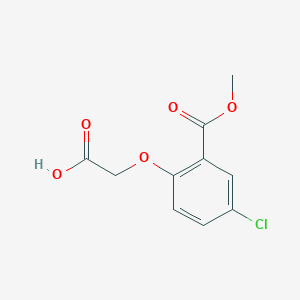 molecular formula C10H9ClO5 B11466090 [4-Chloro-2-(methoxycarbonyl)phenoxy]acetic acid CAS No. 21456-12-2