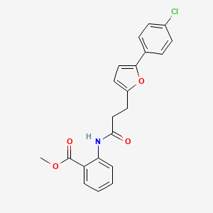 Methyl 2-{3-[5-(4-chlorophenyl)-2-furyl]propanoylamino}benzoate