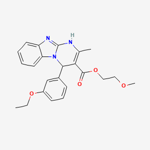 2-Methoxyethyl 4-(3-ethoxyphenyl)-2-methyl-1,4-dihydropyrimido[1,2-a]benzimidazole-3-carboxylate