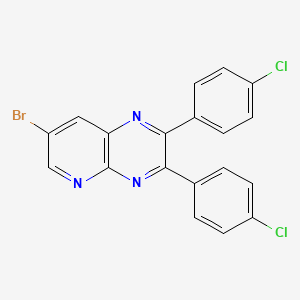 7-Bromo-2,3-bis(4-chlorophenyl)pyrido[2,3-b]pyrazine