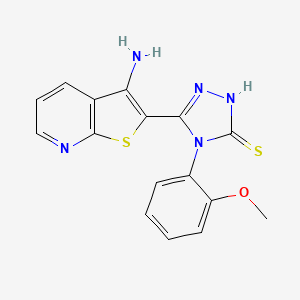 5-(3-aminothieno[2,3-b]pyridin-2-yl)-4-(2-methoxyphenyl)-2,4-dihydro-3H-1,2,4-triazole-3-thione