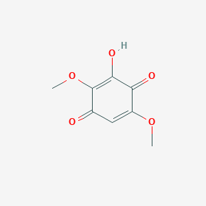 molecular formula C8H8O5 B11466308 3-Hydroxy-2,5-dimethoxycyclohexa-2,5-diene-1,4-dione 