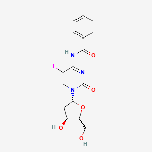 molecular formula C16H16IN3O5 B1146635 胞苷，N-苯甲酰-2'-脱氧-5-碘-(9CI) CAS No. 158042-39-8