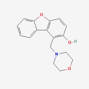 molecular formula C17H17NO3 B11466392 1-(Morpholin-4-ylmethyl)dibenzo[b,d]furan-2-ol 