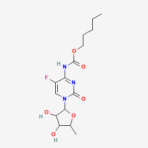 molecular formula C15H22FN3O6 B1146640 1-(5-脱氧戊呋喃核糖基)-5-氟-4-{[(戊氧基)羰基]氨基}嘧啶-2(1h)-酮 CAS No. 158798-73-3