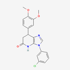 3-(3-chlorophenyl)-7-(3,4-dimethoxyphenyl)-6,7-dihydro-3H-imidazo[4,5-b]pyridin-5-ol