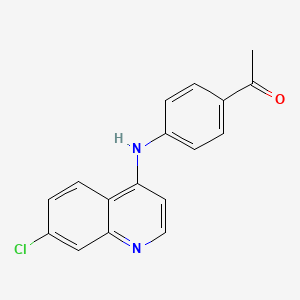 1-(4-[(7-Chloroquinolin-4-yl)amino]phenyl)ethanone