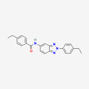 4-ethyl-N-[2-(4-ethylphenyl)-2H-1,2,3-benzotriazol-5-yl]benzamide