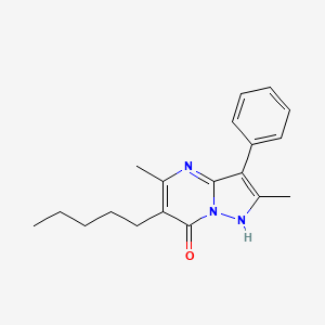 2,5-dimethyl-6-pentyl-3-phenylpyrazolo[1,5-a]pyrimidin-7(4H)-one