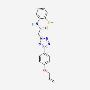 N-[2-(methylsulfanyl)phenyl]-2-{5-[4-(prop-2-en-1-yloxy)phenyl]-2H-tetrazol-2-yl}acetamide