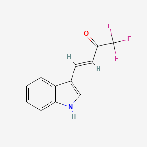 molecular formula C12H8F3NO B1146656 trans-1,1,1-Trifluoro-4-(3-indolyl)-3-buten-2-one CAS No. 153532-01-5