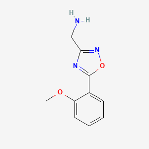 molecular formula C10H11N3O2 B11466580 1-[5-(2-Methoxyphenyl)-1,2,4-oxadiazol-3-yl]methanamine 