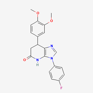 7-(3,4-dimethoxyphenyl)-3-(4-fluorophenyl)-6,7-dihydro-3H-imidazo[4,5-b]pyridin-5-ol