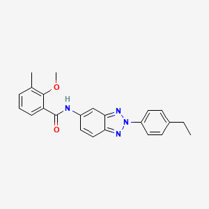 N-[2-(4-ethylphenyl)-2H-1,2,3-benzotriazol-5-yl]-2-methoxy-3-methylbenzamide