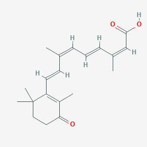 molecular formula C₂₀H₂₆O₃ B1146663 4-氧代-(9-顺式,13-顺式)-维甲酸 CAS No. 1391062-39-7