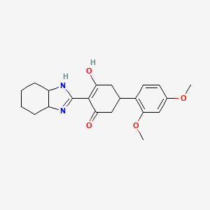 5-(2,4-dimethoxyphenyl)-2-(octahydro-2H-benzimidazol-2-ylidene)cyclohexane-1,3-dione