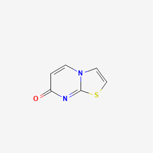 molecular formula C6H4N2OS B11466649 7H-[1,3]Thiazolo[3,2-a]pyrimidin-7-one CAS No. 32278-38-9