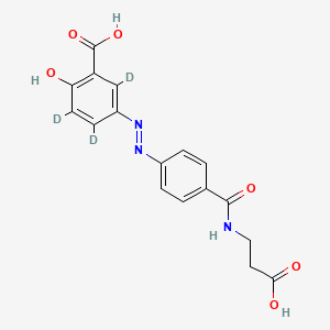 molecular formula C₁₇H₁₂D₃N₃Na₂O₆ B1146671 巴柳氮酸-d3 CAS No. 1246834-21-8