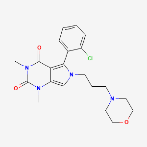 5-(2-chlorophenyl)-1,3-dimethyl-6-(3-morpholinopropyl)-1H-pyrrolo[3,4-d]pyrimidine-2,4(3H,6H)-dione