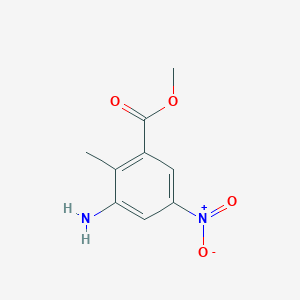 molecular formula C9H10N2O4 B1146676 3-氨基-2-甲基-5-硝基苯甲酸甲酯 CAS No. 146948-44-9
