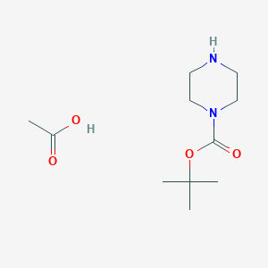 B1146679 tert-Butyl piperazine-1-carboxylate acetate CAS No. 143238-38-4