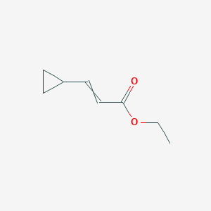 B1146680 2-Propenoic acid, 3-cyclopropyl-, ethyl ester CAS No. 5808-99-1