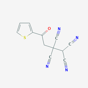 4-Oxo-4-(thiophen-2-yl)butane-1,1,2,2-tetracarbonitrile