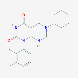 molecular formula C20H26N4O2 B11466849 6-cyclohexyl-1-(2,3-dimethylphenyl)-2-hydroxy-5,6,7,8-tetrahydropyrimido[4,5-d]pyrimidin-4(1H)-one 