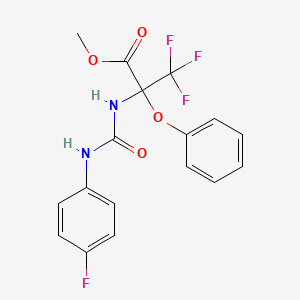 methyl 3,3,3-trifluoro-N-[(4-fluorophenyl)carbamoyl]-2-phenoxyalaninate