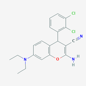 2-amino-4-(2,3-dichlorophenyl)-7-(diethylamino)-4H-chromene-3-carbonitrile