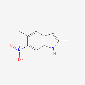 molecular formula C10H10N2O2 B11466890 2,5-dimethyl-6-nitro-1H-indole 