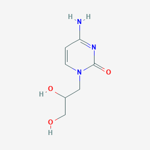 molecular formula C7H11N3O3 B11466897 4-Amino-1-(2,3-dihydroxypropyl)pyrimidin-2-one 