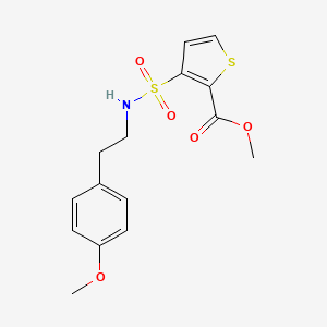 Methyl 3-{[2-(4-methoxyphenyl)ethyl]sulfamoyl}thiophene-2-carboxylate