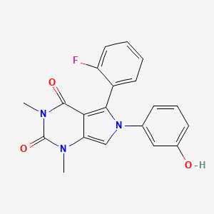 5-(2-fluorophenyl)-6-(3-hydroxyphenyl)-1,3-dimethyl-1H-pyrrolo[3,4-d]pyrimidine-2,4(3H,6H)-dione